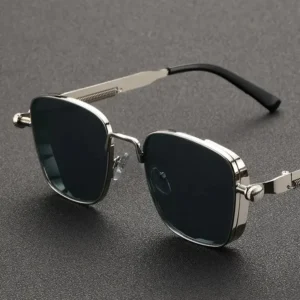 2025 Men's Polarized Sunglasses – High-End UV Protection, Metal Frame, Punk Style