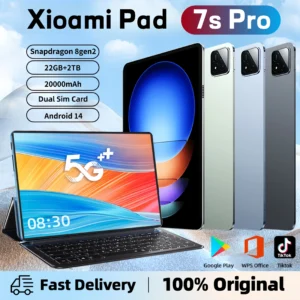 2025 NEW Pad 7s Pro Tablet – 11" 4K, Snapdragon 8 Gen 2, 22GB+2TB, 5G, Android 14