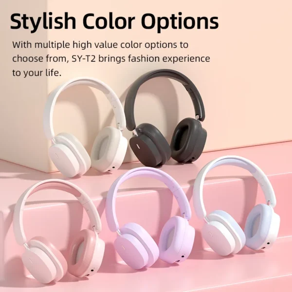 Sooyn SY-T2 Gaming Headphones – Bluetooth, LED, 15H Playtime, Noise Reduction - Image 6