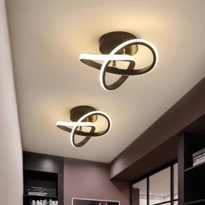 Modern LED Chandelier Ceiling Lamp – Surface Mount for Bedroom & Dining Room